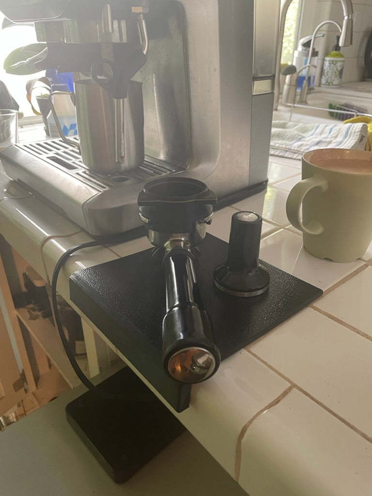 Tampmatta för espresso – flexibel med bänkkantsorganisering