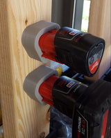 Batterilock för Milwaukee M12 med skruvhål för montering