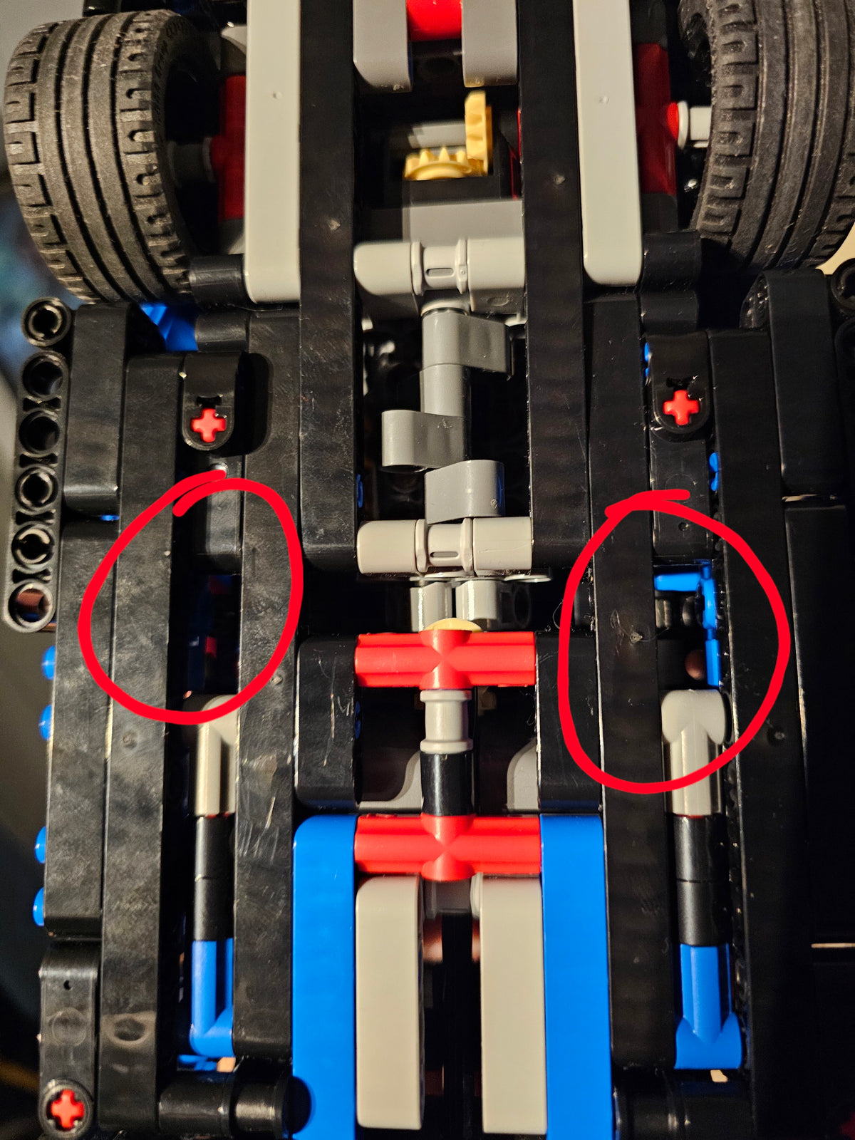 Vägghållare för LEGO Technic-bilar