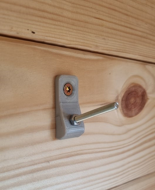 Liten väggkrok för verktyg och trädgårdstillbehör