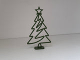 Minimalistisk julgransfigur med stjärna och fot