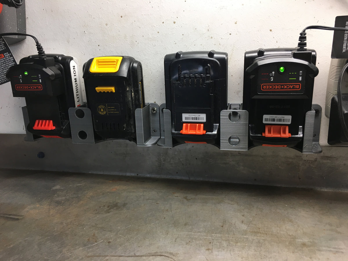 Batterihållare för Black & Decker / DeWalt 20V – enkel eller dubbel
