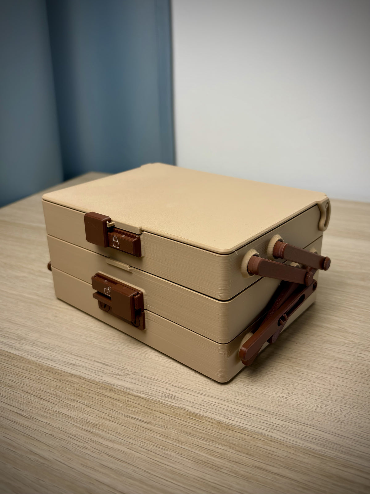 Tippbox med skjutlås – Gridfinity 4×3-förvaring