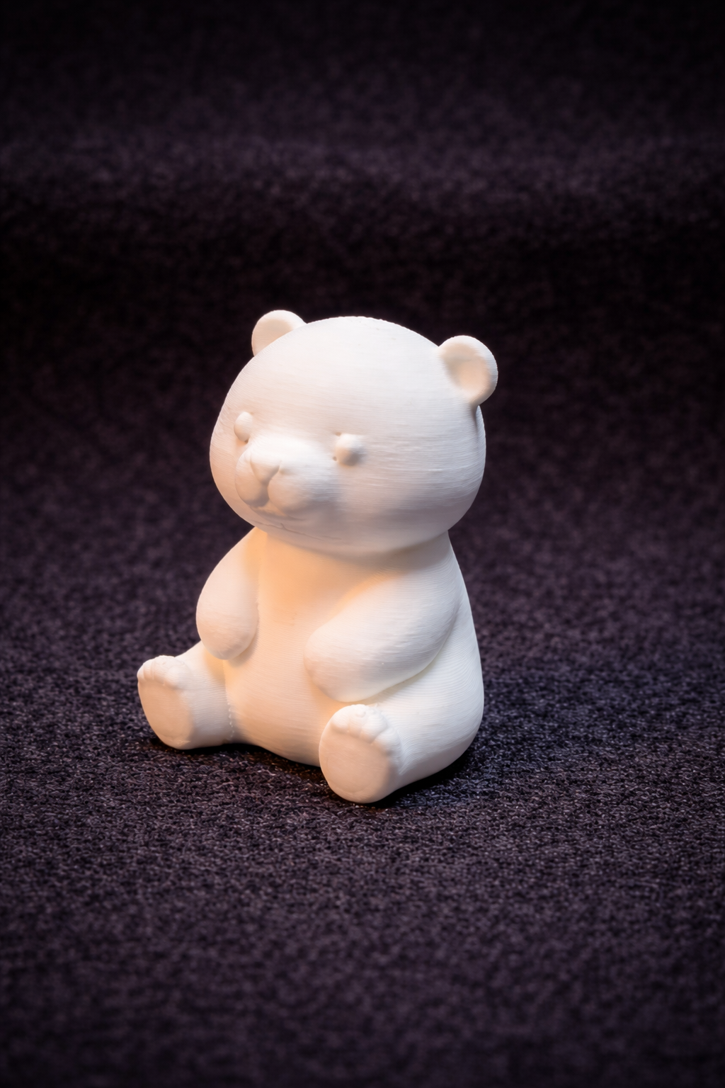 Vit figur att måla själv: nallebjörn, 4–6 cm (DIY-dekoration)