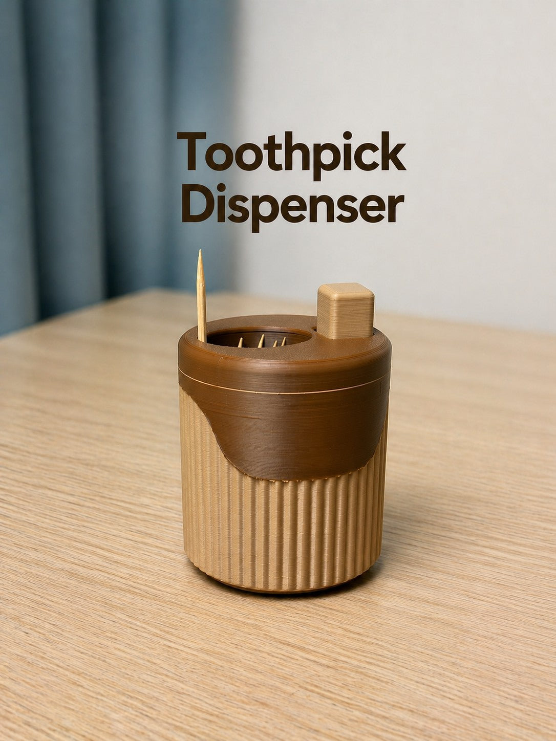 Tandpetardispenser – en tandpetare per tryck