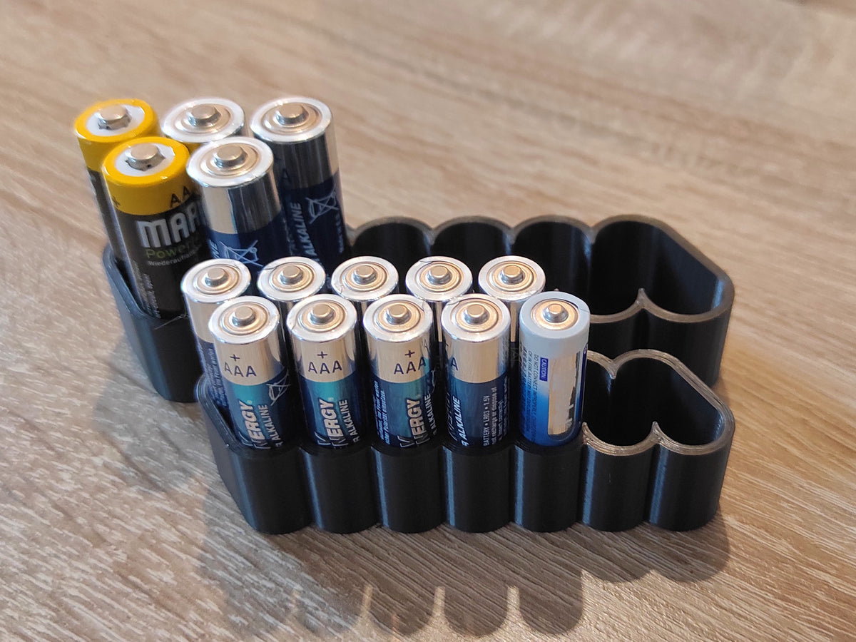 Batteriorganisatör för AA, AAA, C och D