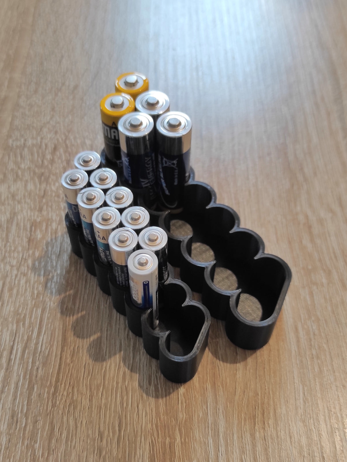 Batteriorganisatör för AA, AAA, C och D