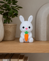 Kaninfigur – påskdekoration med morot