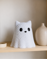 Kattspöksfigur – halloweendekoration för hyllan