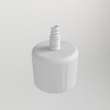 2-tums PVC-ändlock med adapter för 10 mm silikonslang
