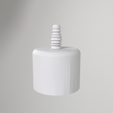 2-tums PVC-ändlock med adapter för 10 mm silikonslang