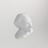 Low poly-byst av Albert Einstein
