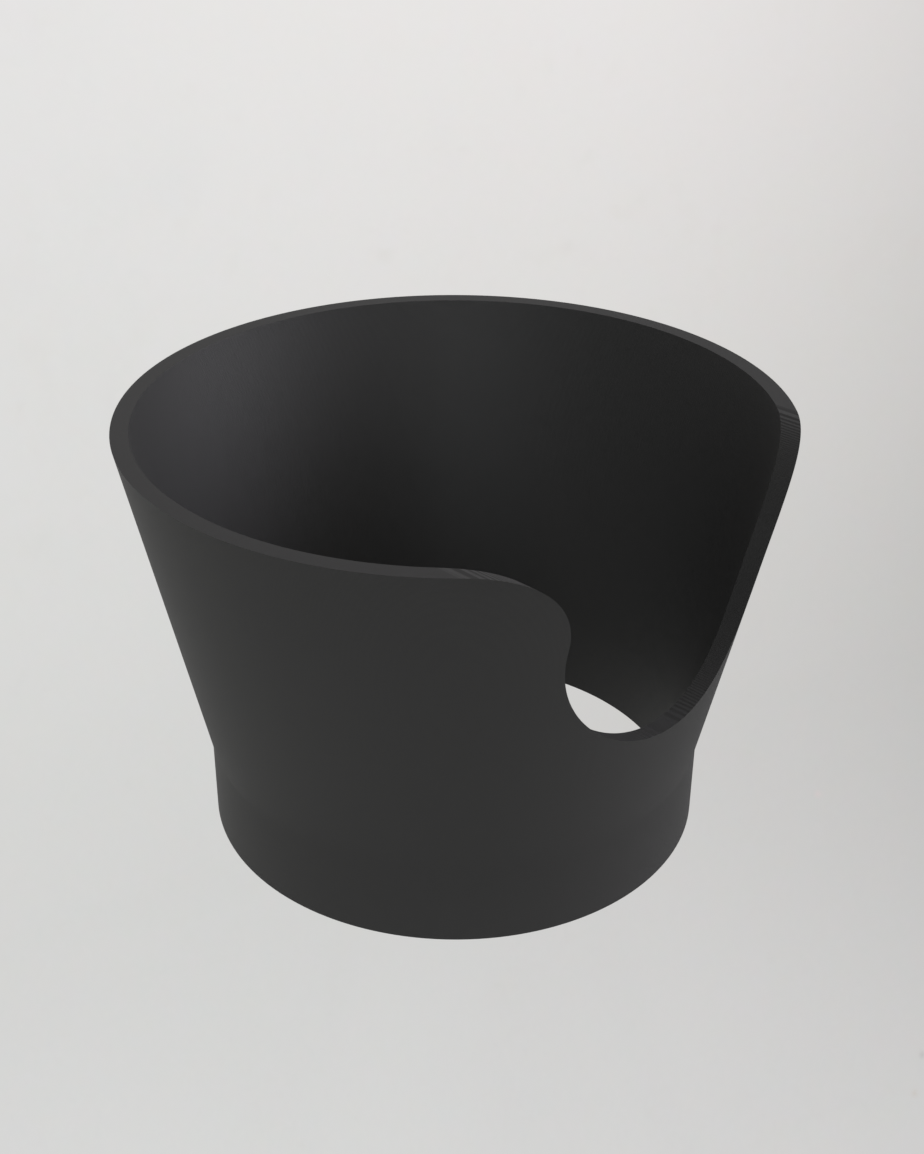 58 mm doseringstratt för portafilter utan spill