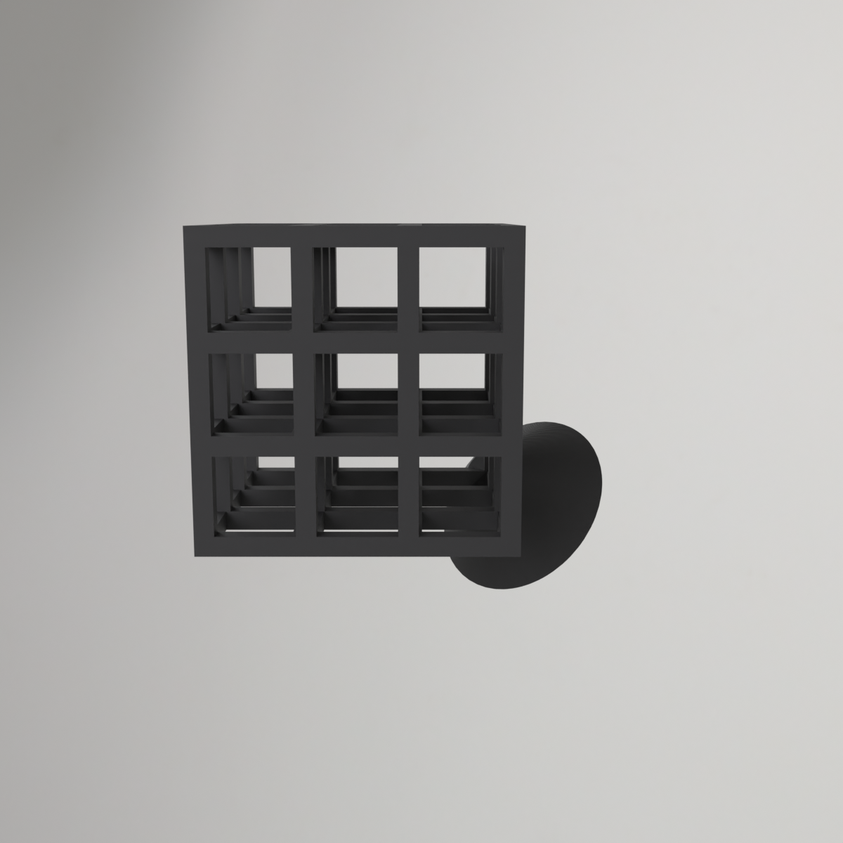 Infinity Cube med fot – kräver inga stöd