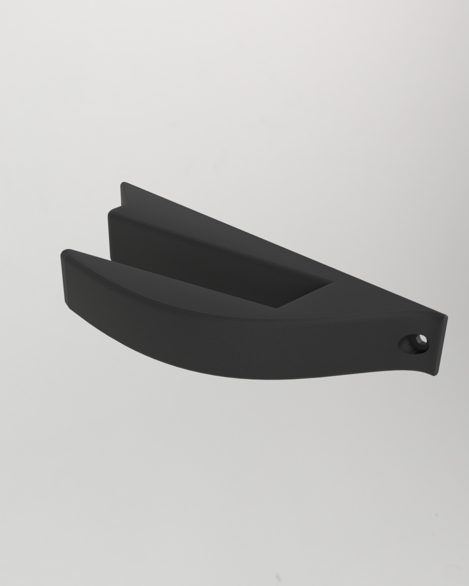 Liggande väggfäste för skateboard