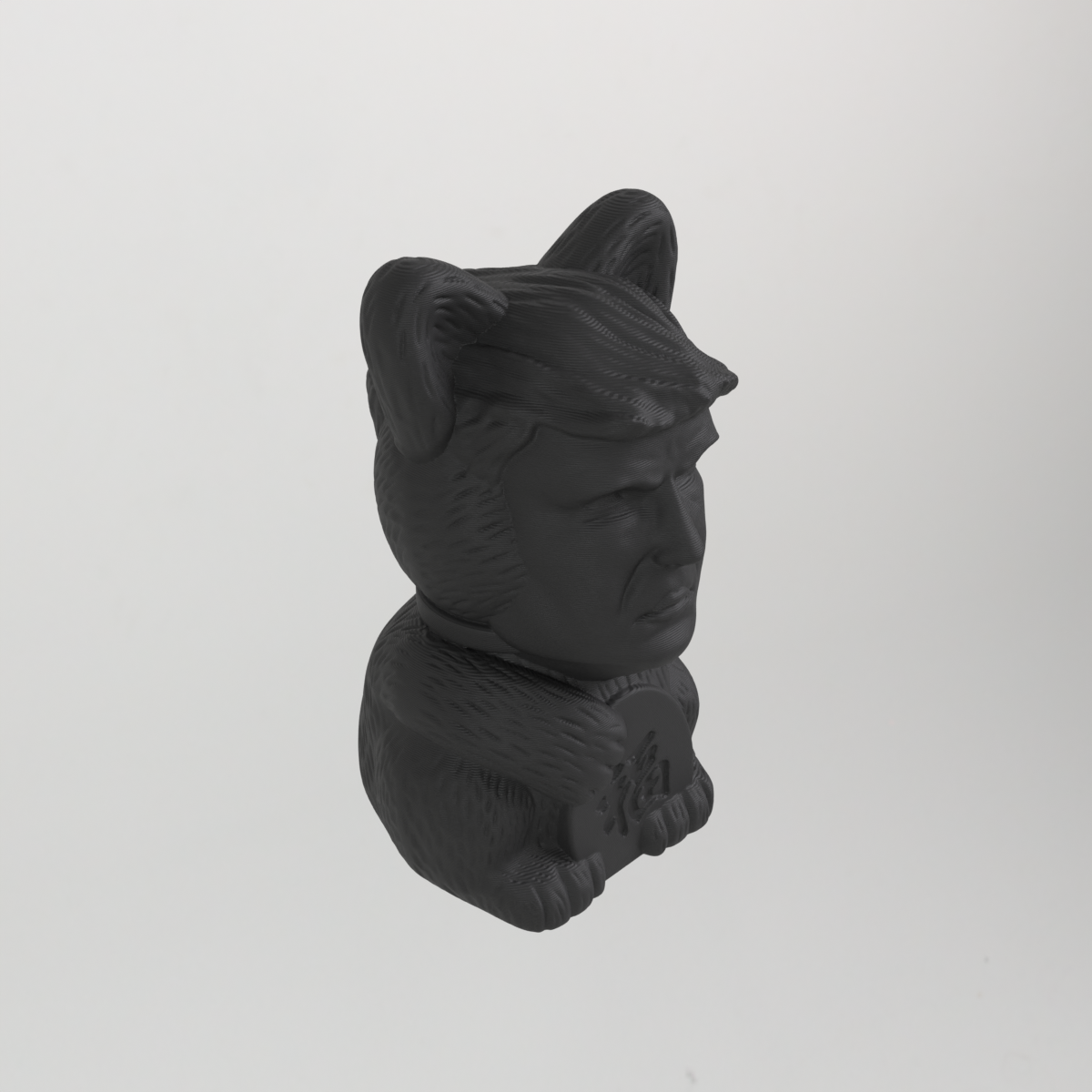 Katt-Trump-staty – rolig remixfigur