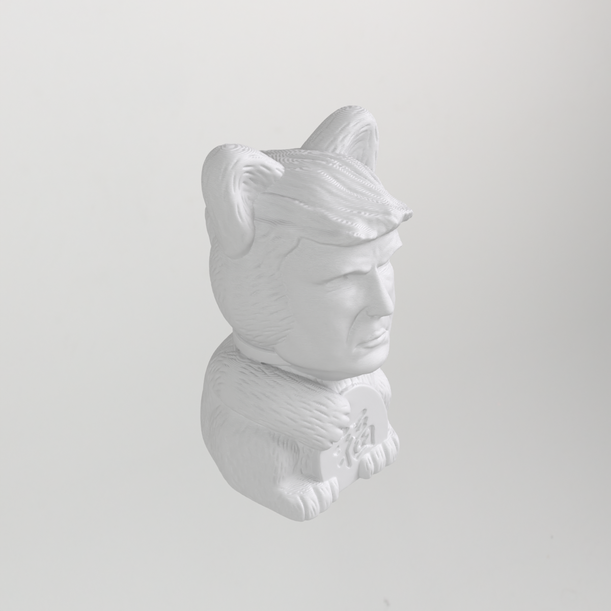Katt-Trump-staty – rolig remixfigur