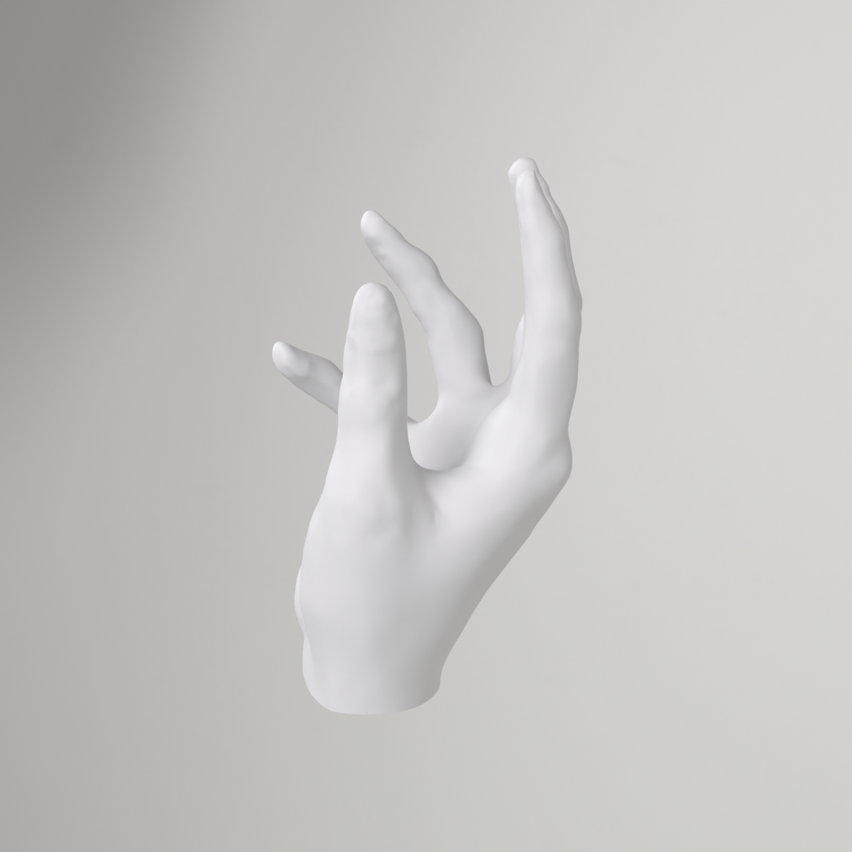 iPhone-ställ format som en hand – 3D-skannad mobilhållare