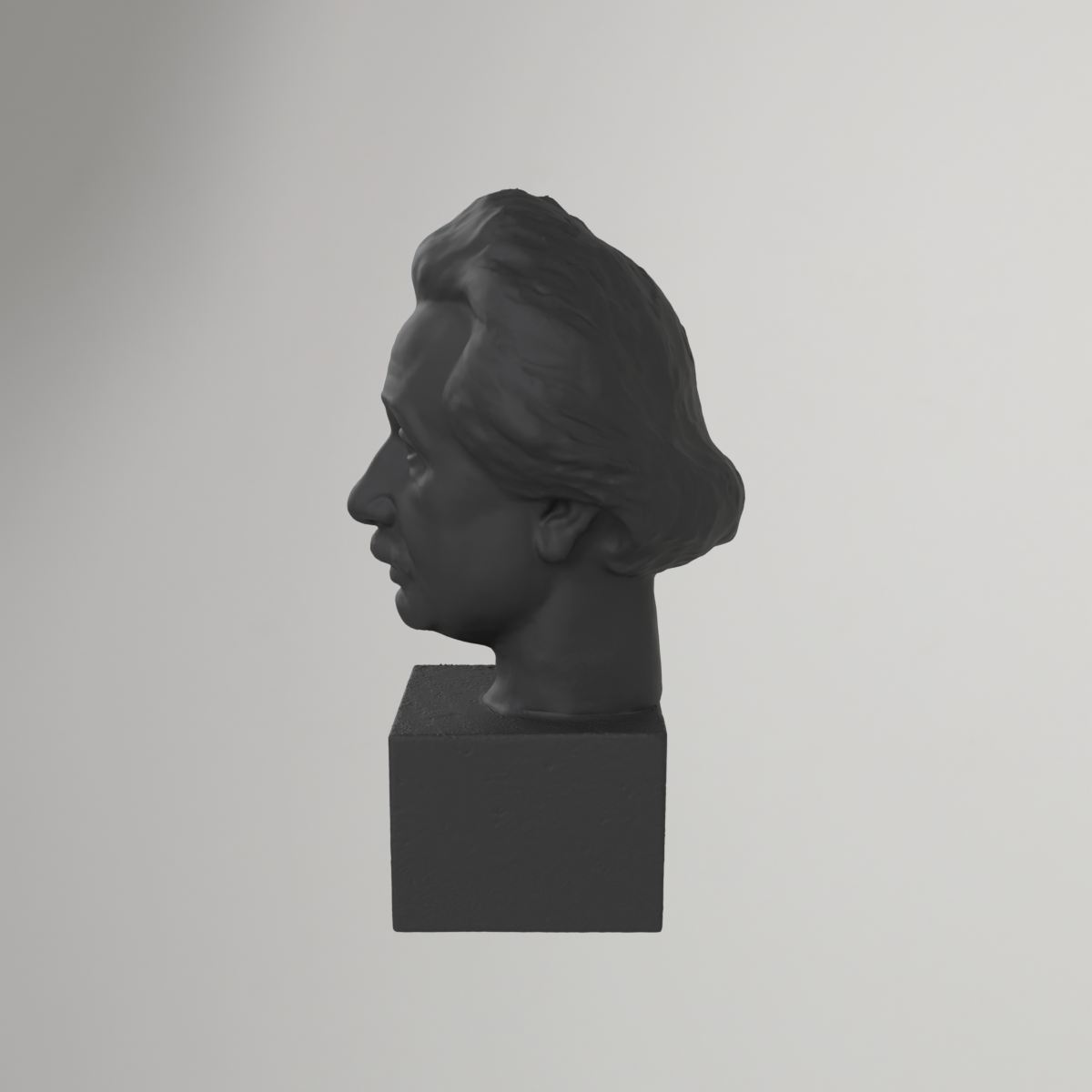 Byst av Albert Einstein från 3D-skanning – 34 cm
