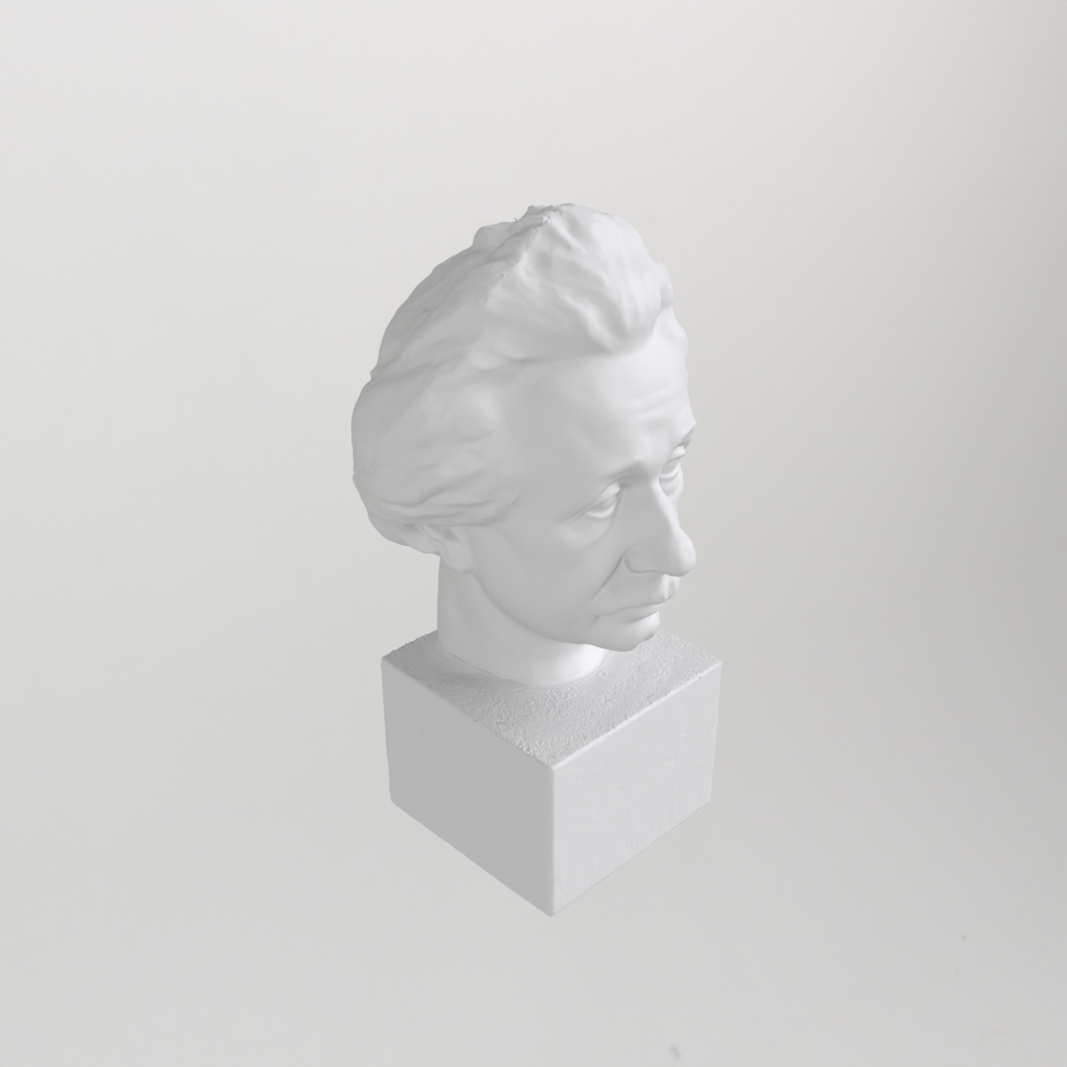 Byst av Albert Einstein från 3D-skanning – 34 cm