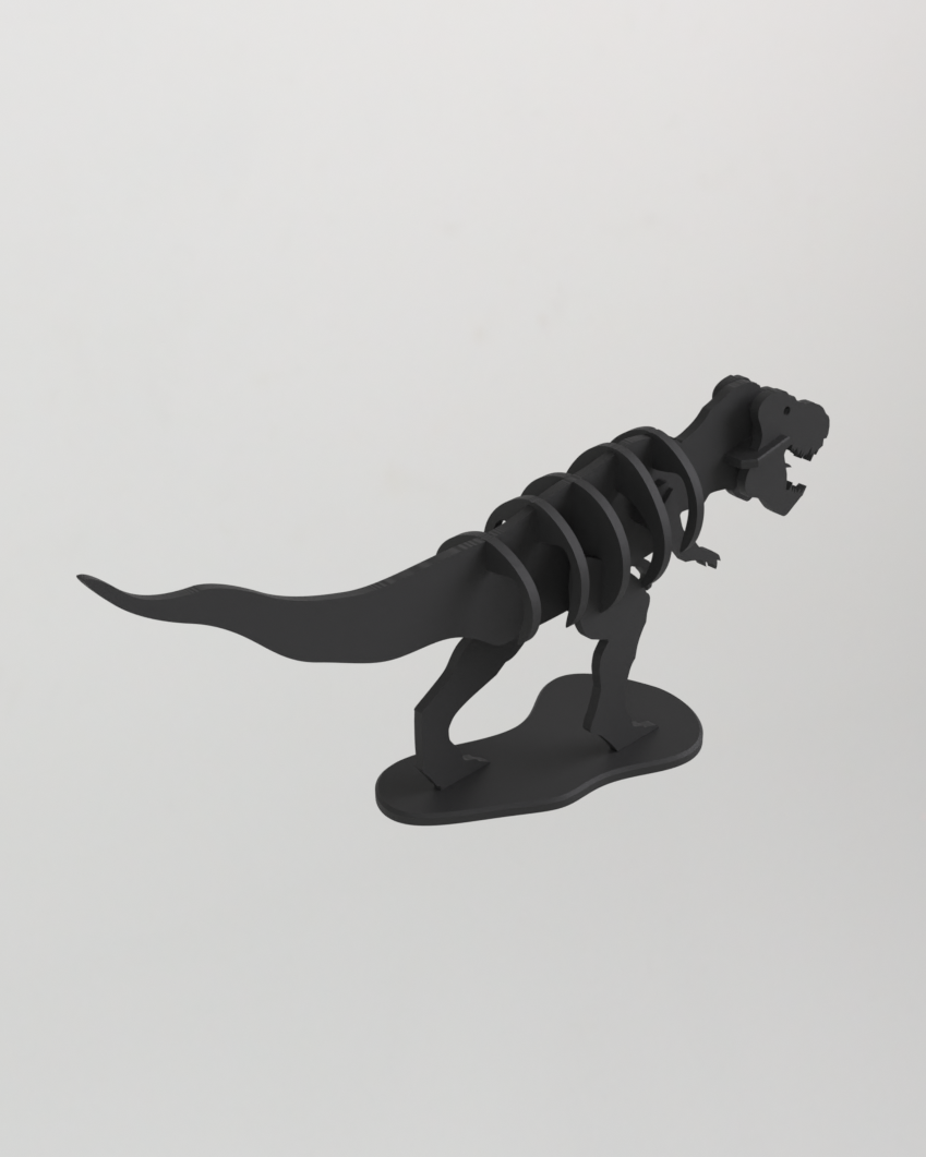 T-Rex-leksaksdinosaurie att skjuta ihop