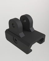 Cykelfäste med Picatinnyskena för 26 mm styre