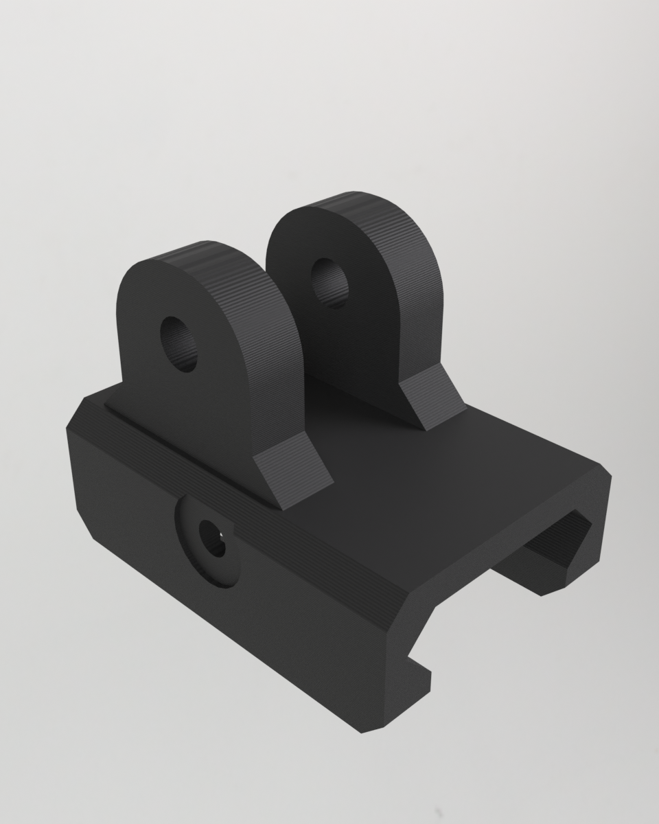 Cykelfäste med Picatinnyskena för 26 mm styre