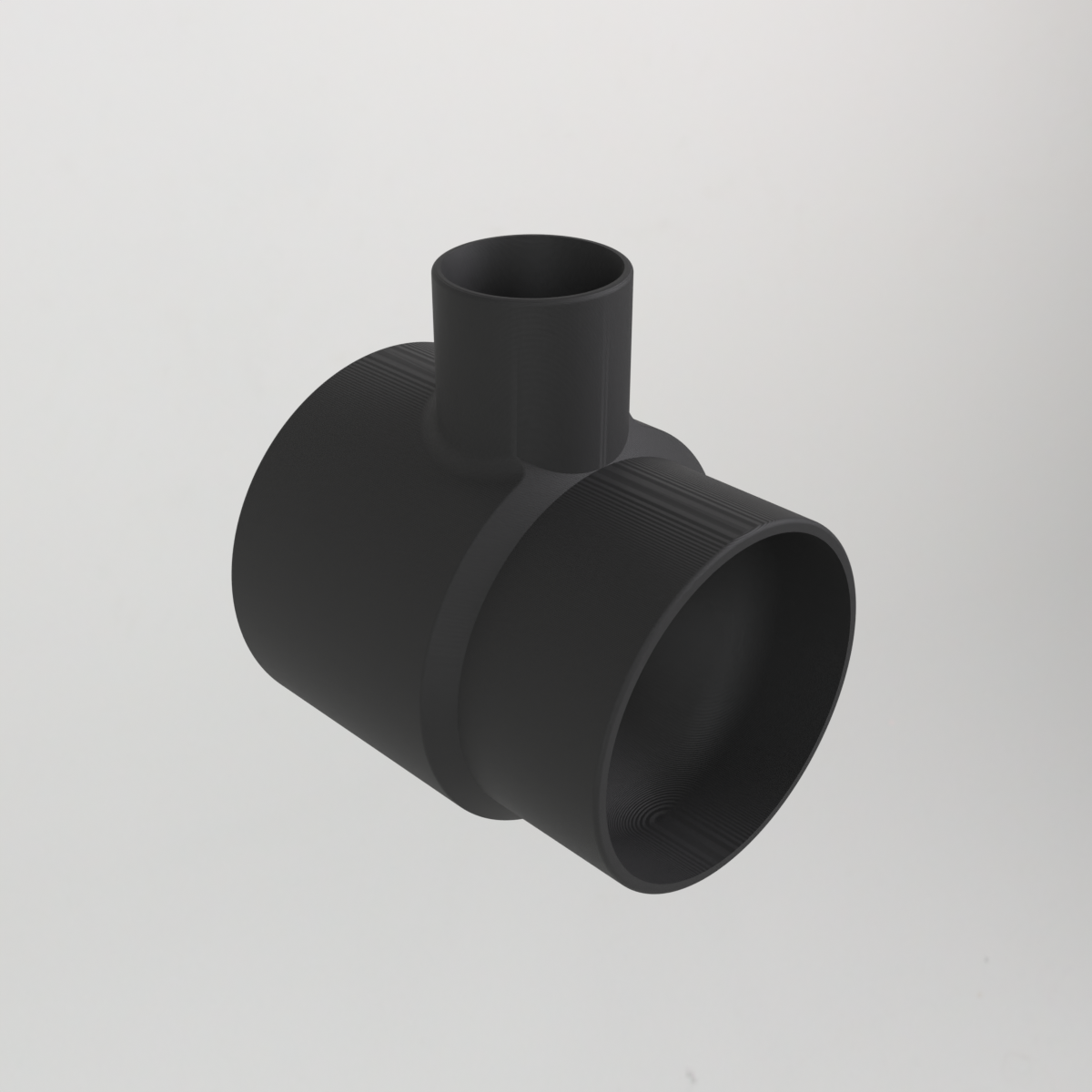 Regnvattenavledare 80 mm, T-stycke som automatiskt fyller tunnan