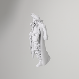 3D-printad Davy Jones-piratfigur
