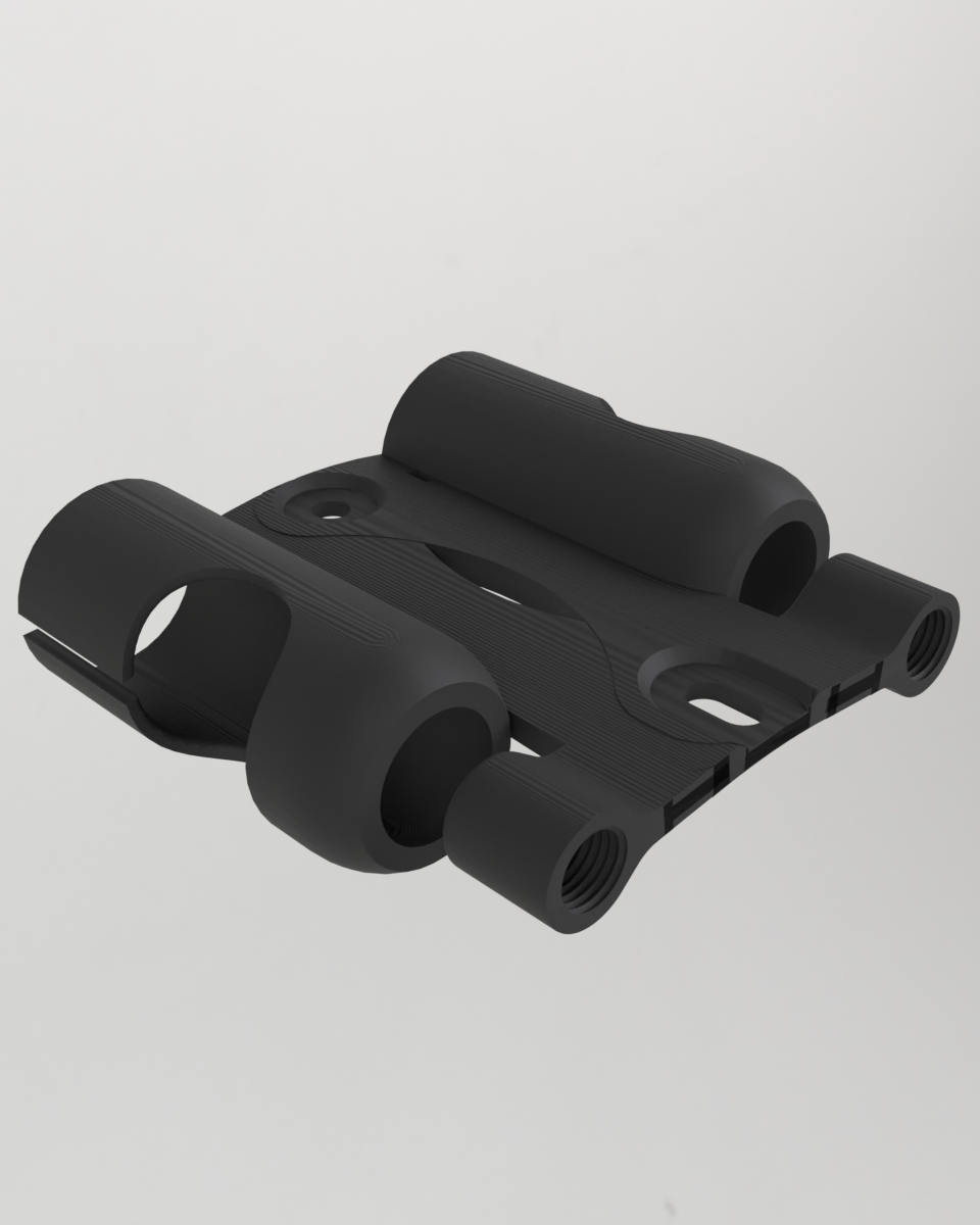 CO2-fäste för cykelns flaskhållare, 2-pack, standardavstånd för skruvar
