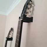 Närbild av gitarrfästets kontaktyta och kant