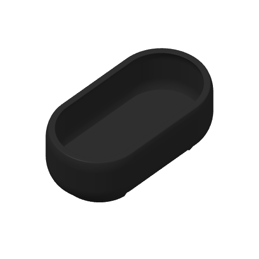 Slät oval bonsaikruka i naturlig finish, framifrån