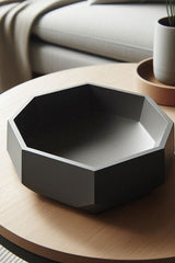OctaPot – minimalistisk geometrisk skål med åtta skarpa hörn i neutral finish