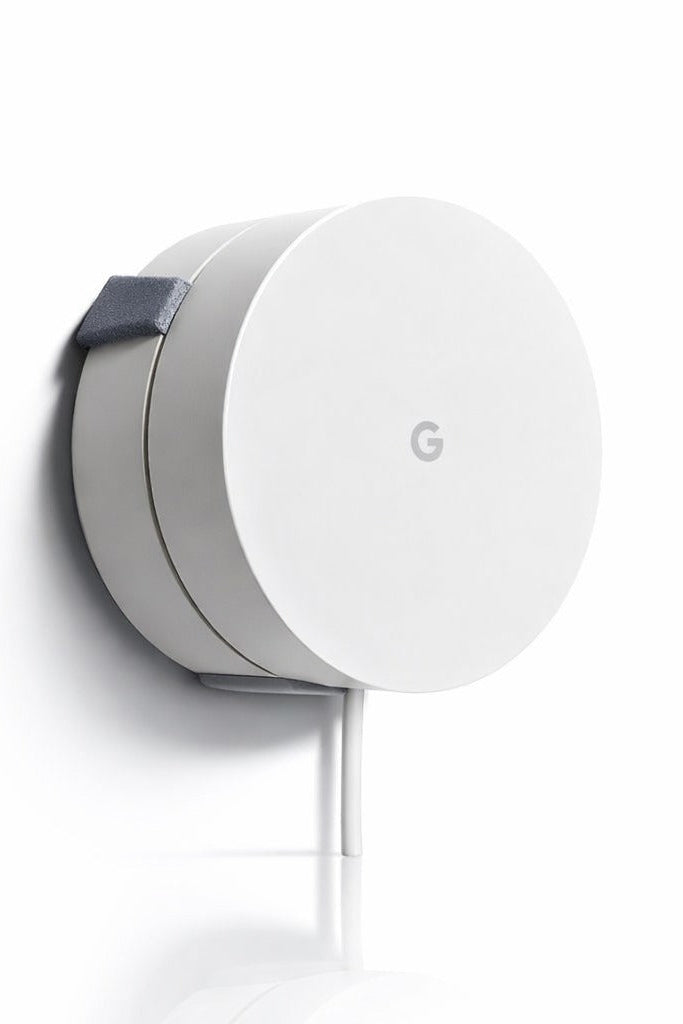 Väggfäste för Google WiFi med kabelupprullare – låg profil