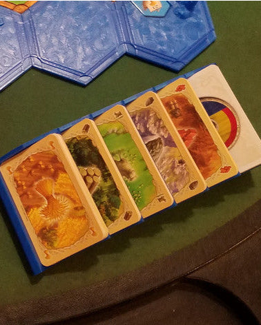Korthållare och avdelare för Settlers of Catan