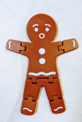 Pepparkaksgubbe med rörliga leder – 5 ansikten