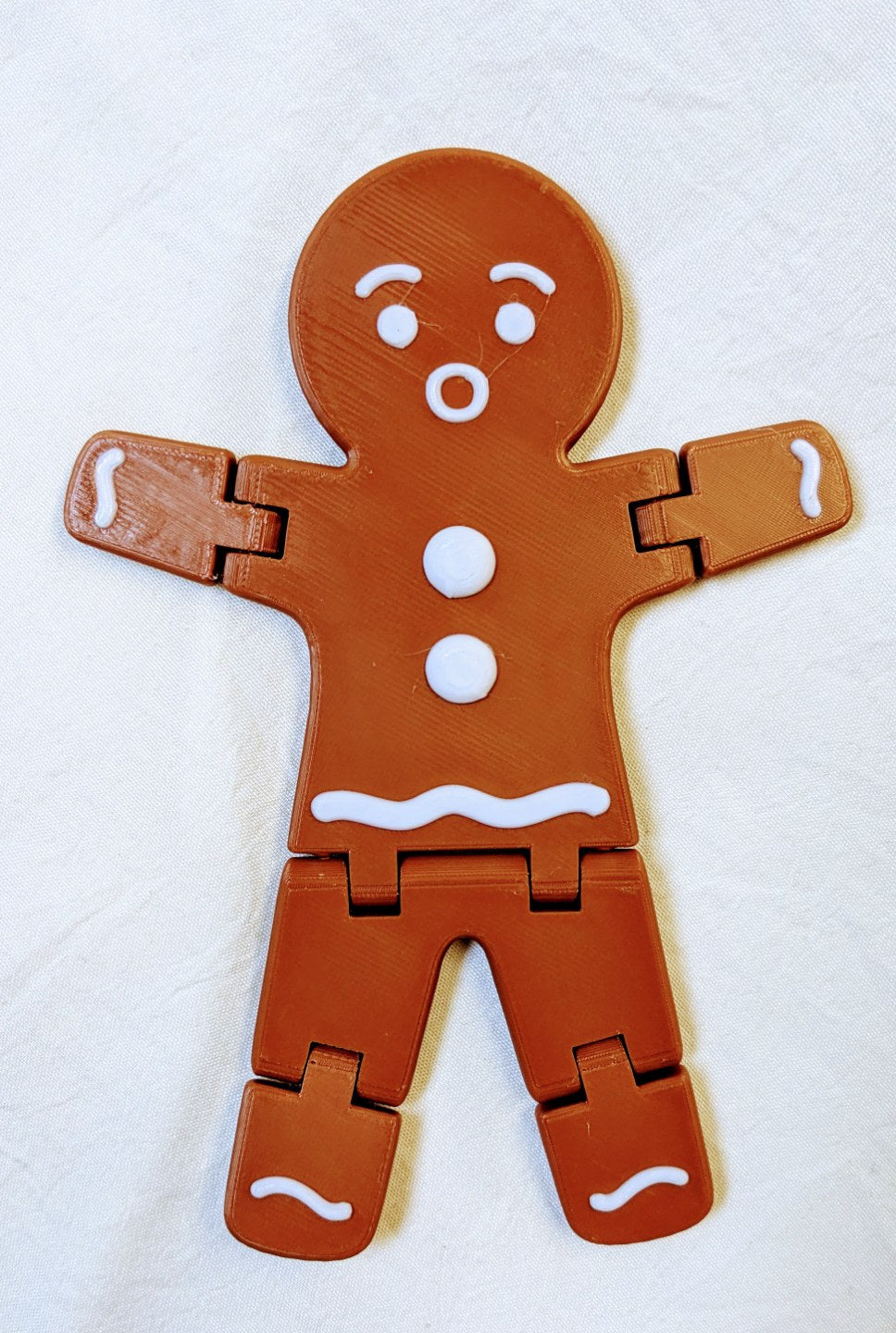Pepparkaksgubbe med rörliga leder – 5 ansikten