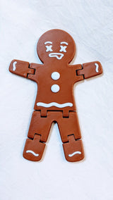 Pepparkaksgubbe med rörliga leder – 5 ansikten