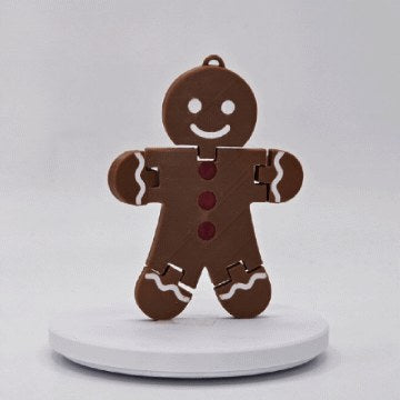 Rörlig pepparkaksgubbe som flexifigur