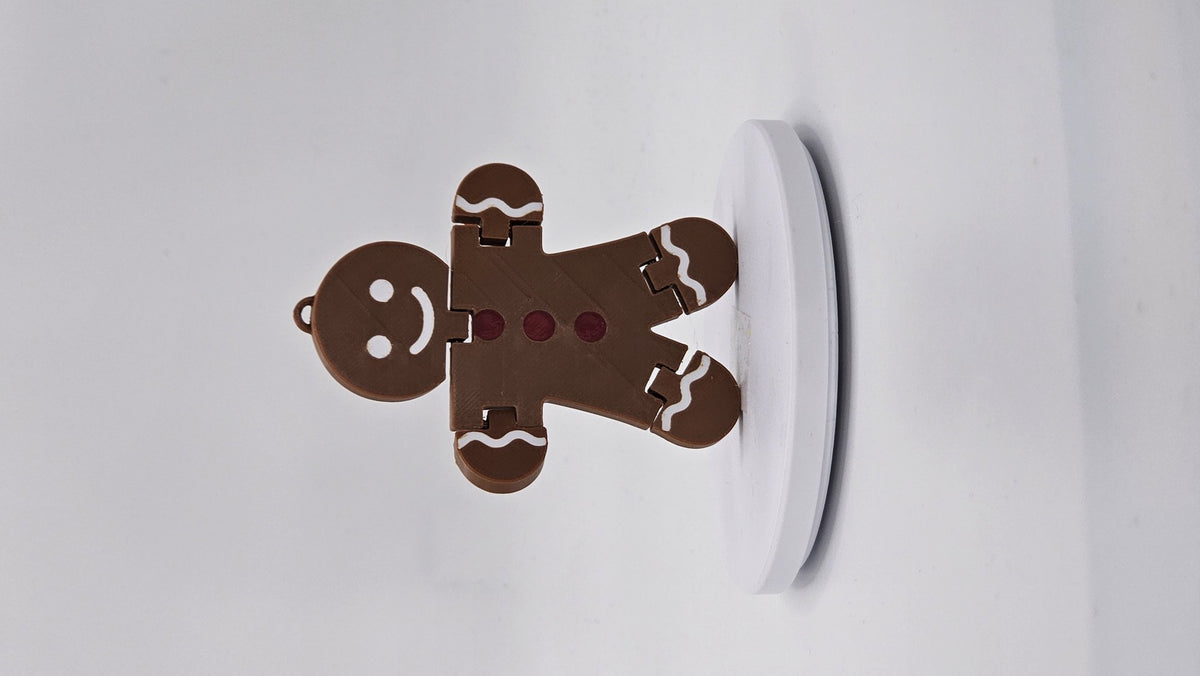Rörlig pepparkaksgubbe som flexifigur
