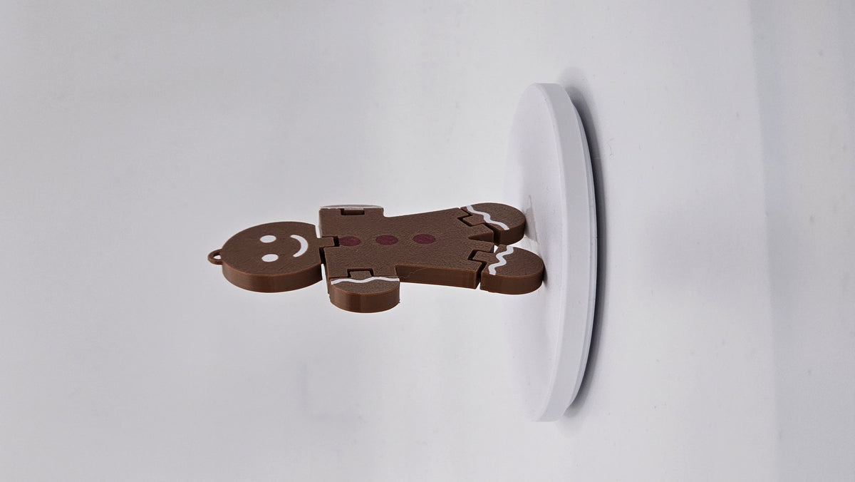 Rörlig pepparkaksgubbe som flexifigur