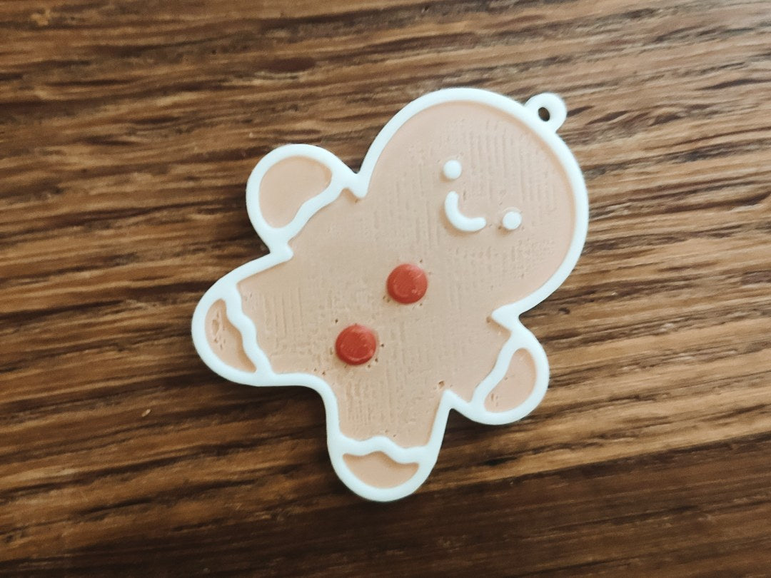 Söt kawaii-pepparkaksgubbe