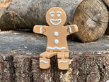 Pepparkaksgubbe med rörliga leder