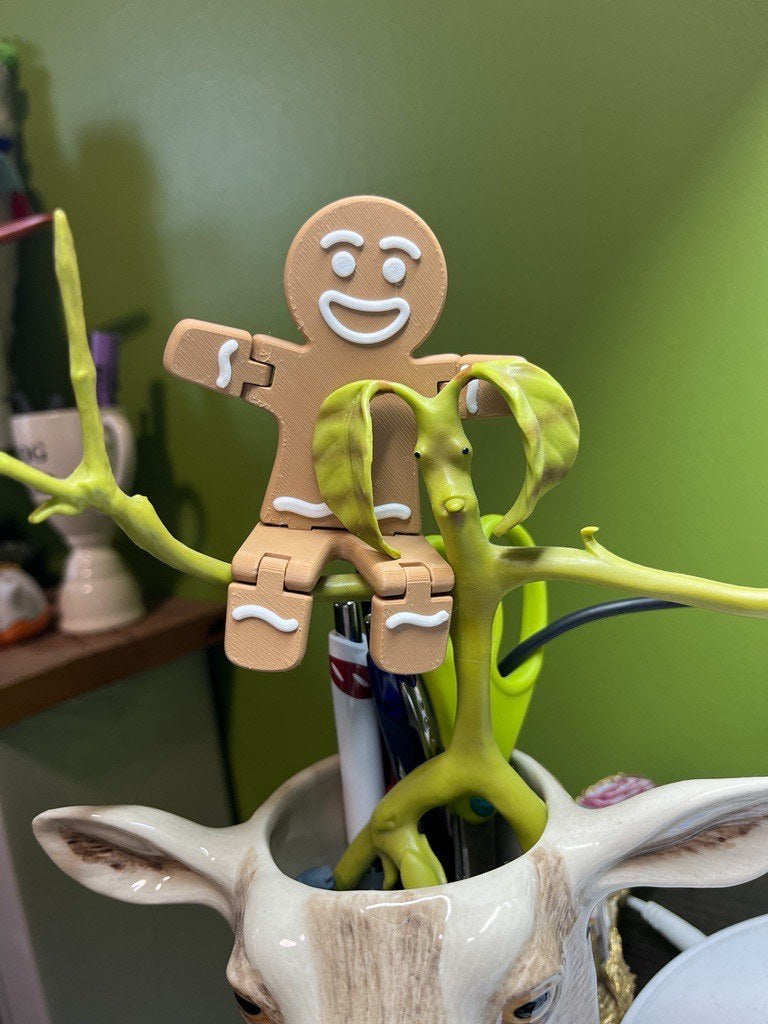 Pepparkaksgubbe med rörliga leder