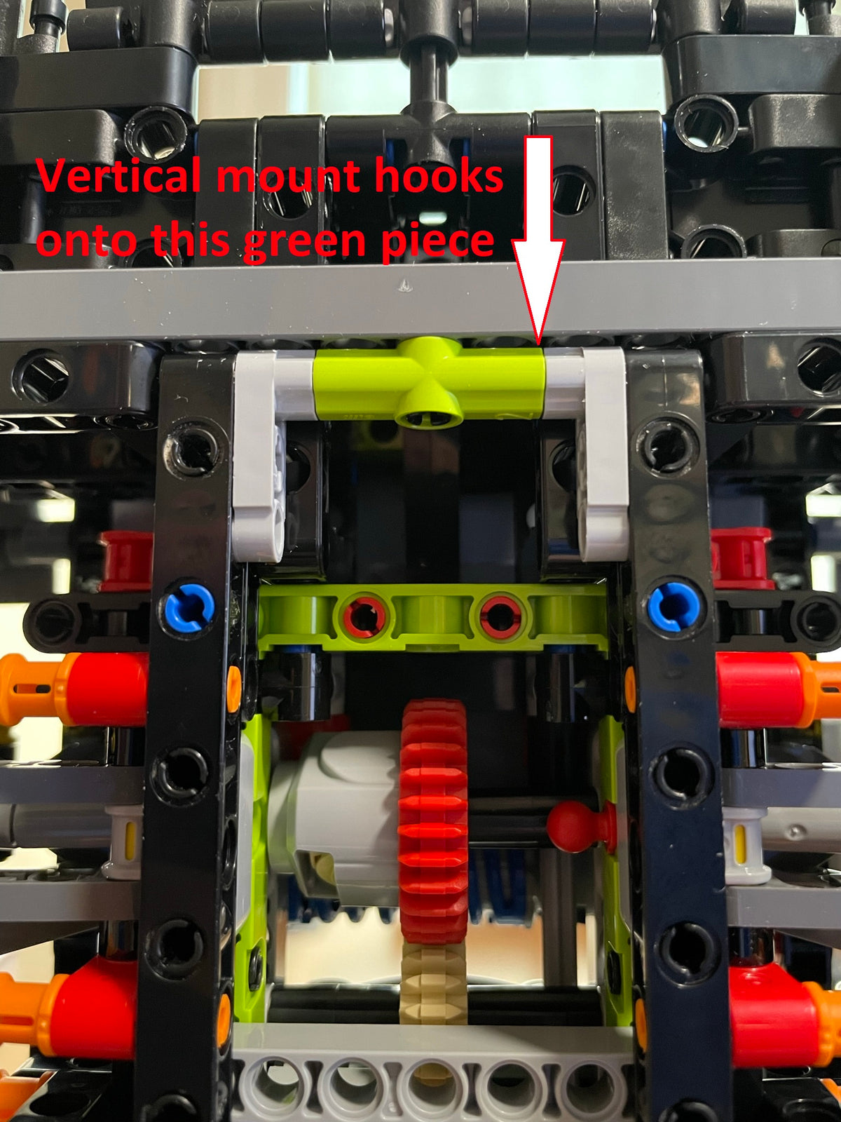 Vertikalt väggfäste för LEGO Peugeot 9X8 42156