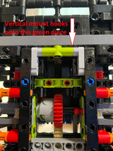 Vertikalt väggfäste för LEGO Peugeot 9X8 42156
