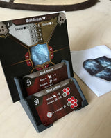 Hållare för Gloomhaven-monsterattackkort och statistikkort