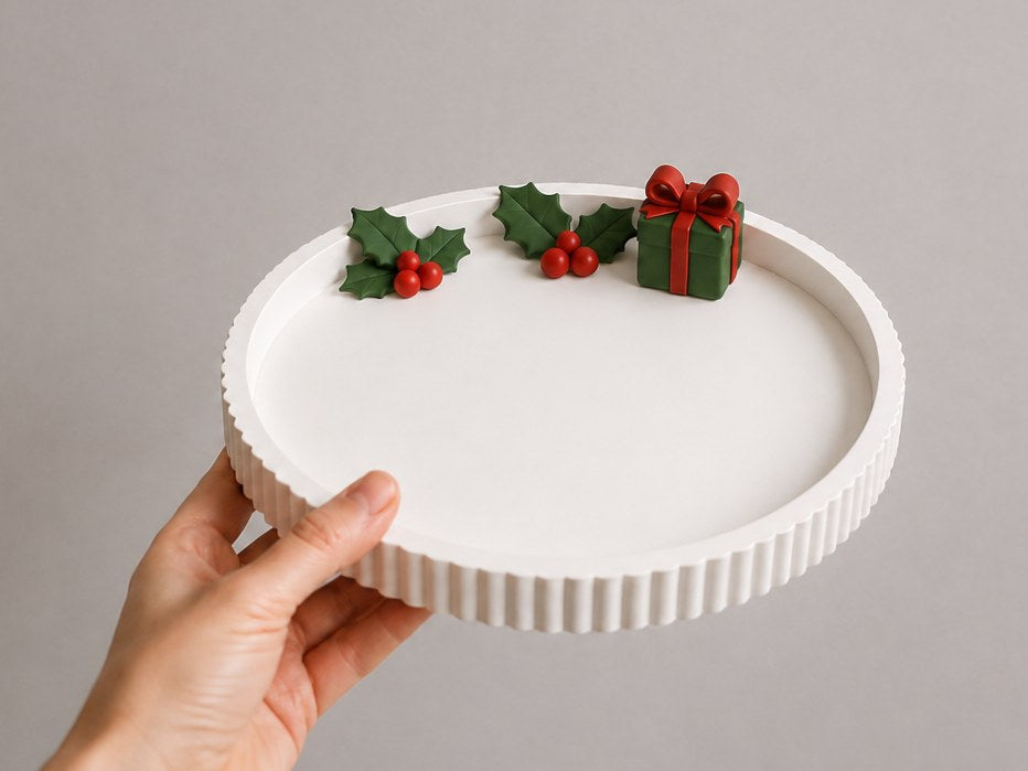 Liten julbricka för smycken och småsaker