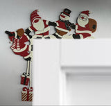Jultomte som dekoration för dörrhörnet