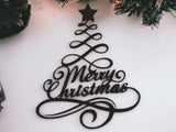 Juldekoration för väggen med Merry Christmas